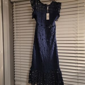 Petal & Pup Navy Lauren Dress - Size 14